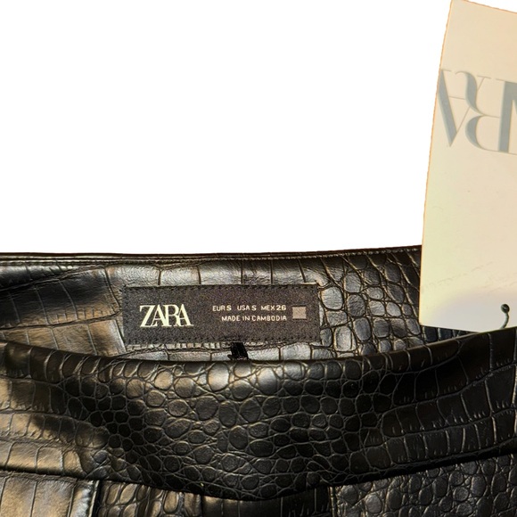 ZARA faux leather mini skirt - Picture 8 of 9